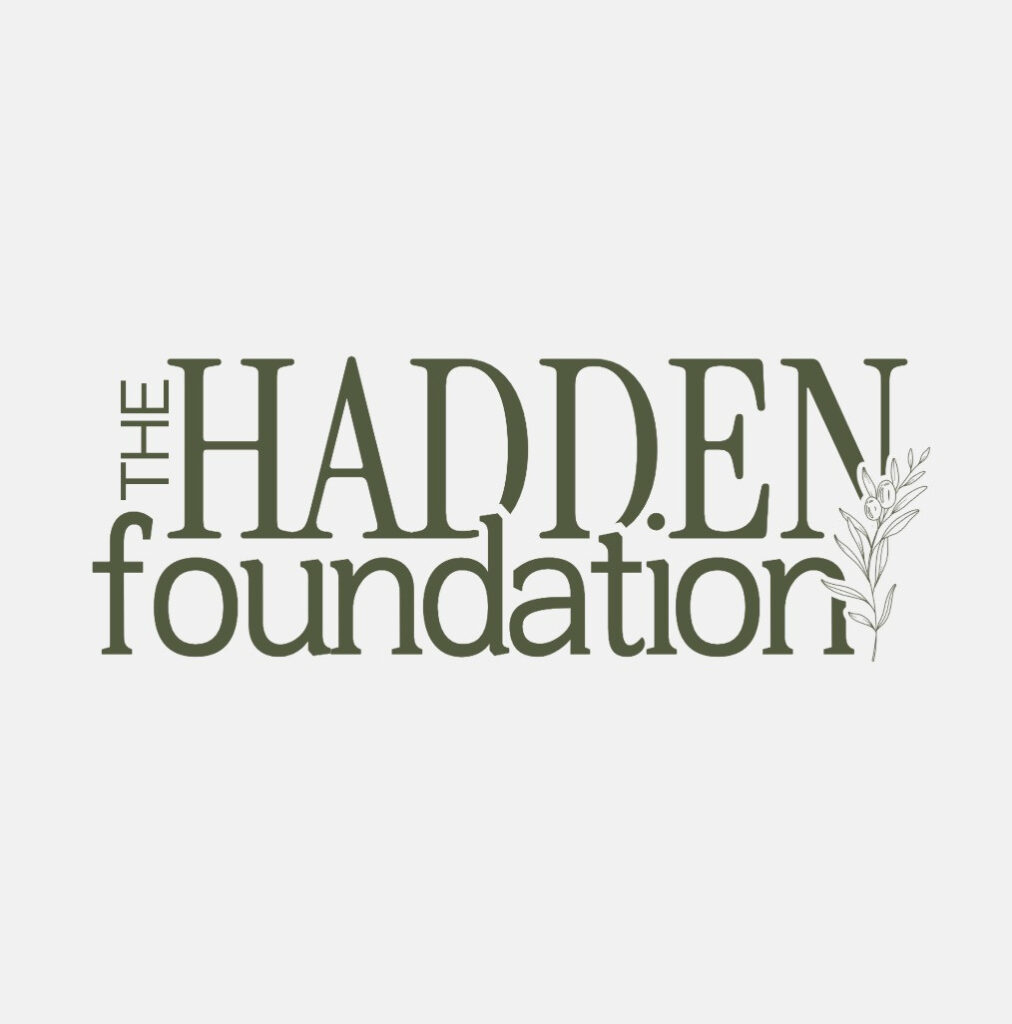 The Hadden Foundation logo with a plant illustration on the right.