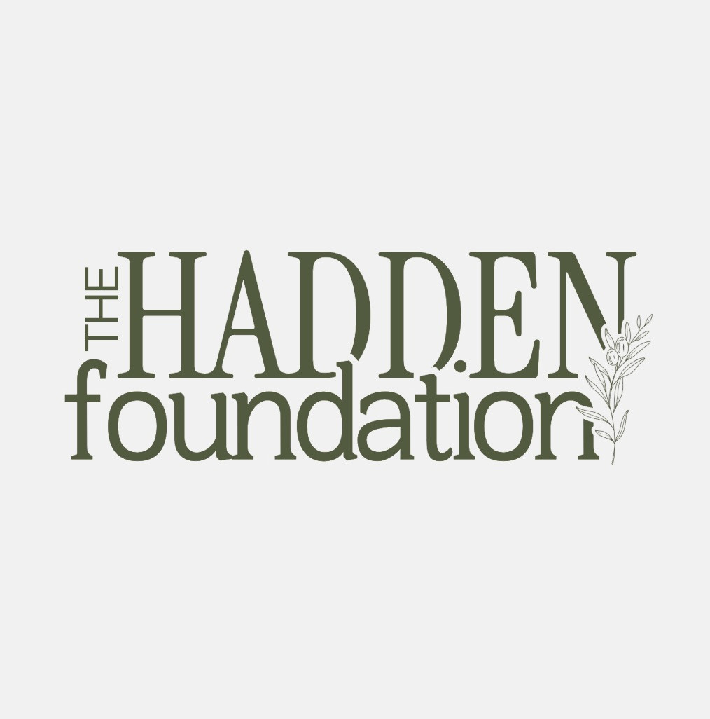 The Hadden Foundation logo with a plant illustration on the right.