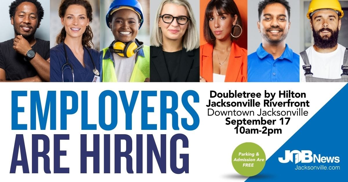 Employers are hiring at the Jacksonville Job Fair on September 17.