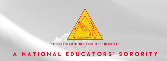 Phi Delta Kappa logo with motto 'Pursuit of Excellence: A Challenge to Fulfill'.