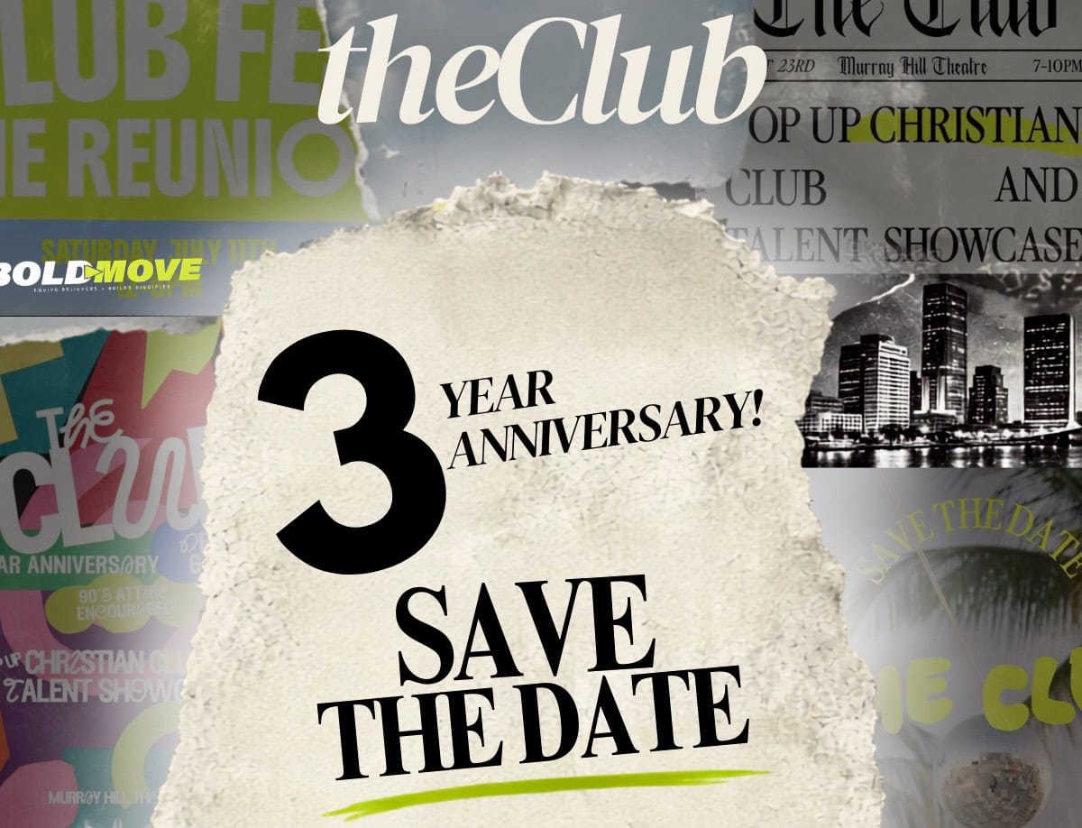 Save the date for the 3rd anniversary of the Club event.